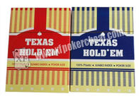 テキサスのプラスチック ジャンボ索引によってなされる Holdem によって印を付けられる火かき棒カード