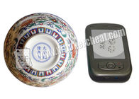 見通しの陶磁器のカジノのビデオ電話が付いている魔法のダイス ボールは見ます