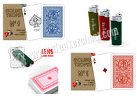 イタリア 100% プラスチック Modiano の金トロフィ カード側面のマーク付きの火かき棒カード