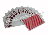 イタリア注文の Modiano のカジノは着色された赤い/青が付いている火かき棒カードを示しました