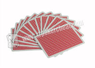 イタリア注文の Modiano のカジノは着色された赤い/青が付いている火かき棒カードを示しました