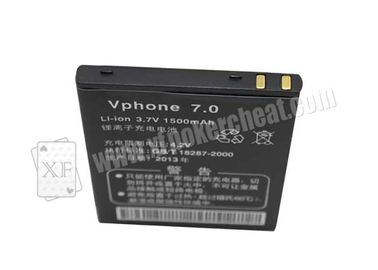 黒いロシアのリチウム V68 火かき棒のカード読取り装置カジノのごまかすことのための 3.7 ボルト電池