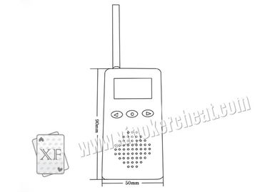 カジノの賭ける付属品 468 モデル無線可聴周波受信機および話者
