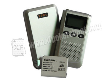 灰色のプラスチック賭ける付属品 YT K1 の無線スパイの受信機および話者